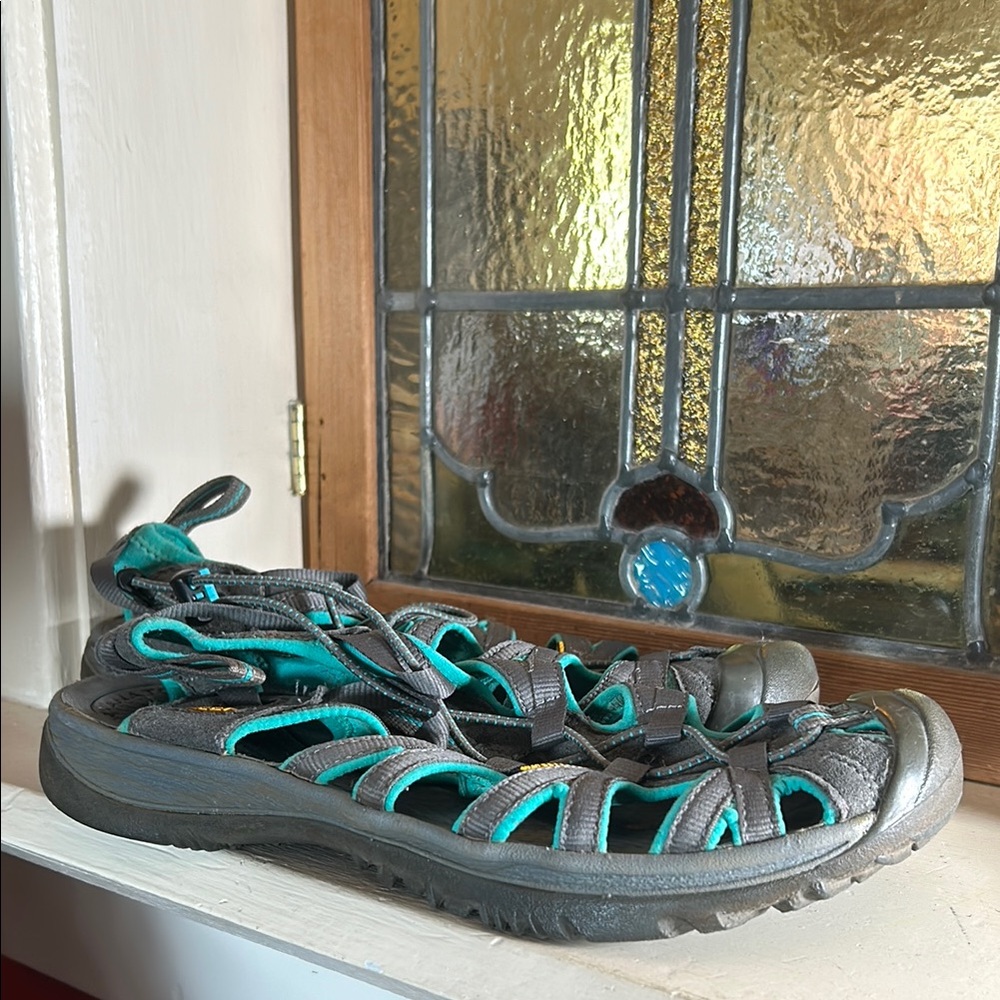 Keen Gray and Teal Sandals - Picture 3 of 7